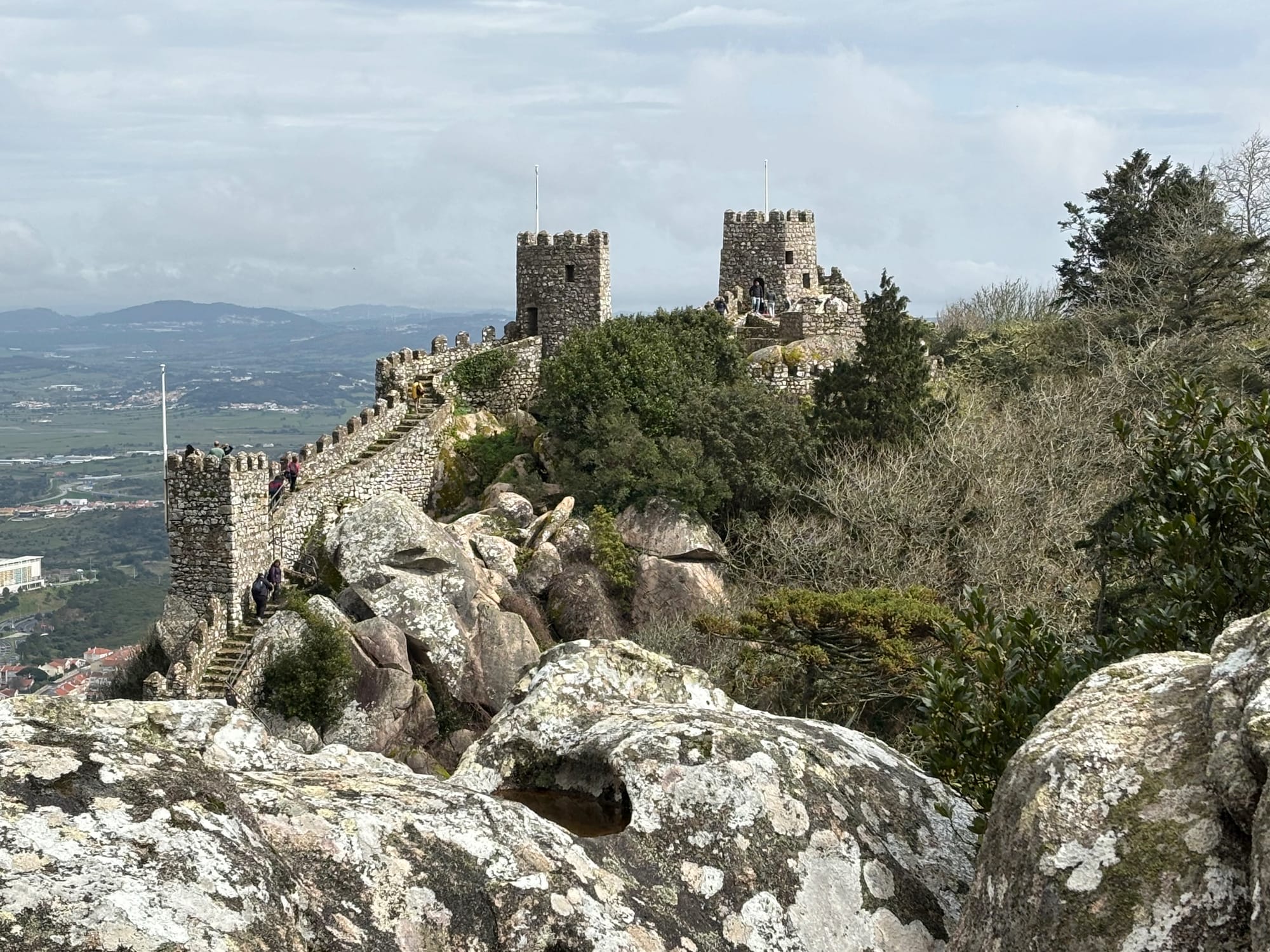 I was between a rock and a hard place on this walk