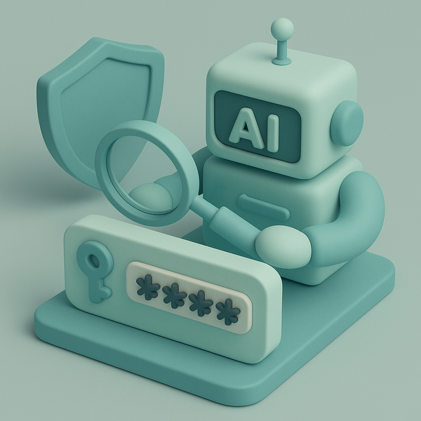 Clay Bild Künstliche Intelligenz untersucht ein Passwort