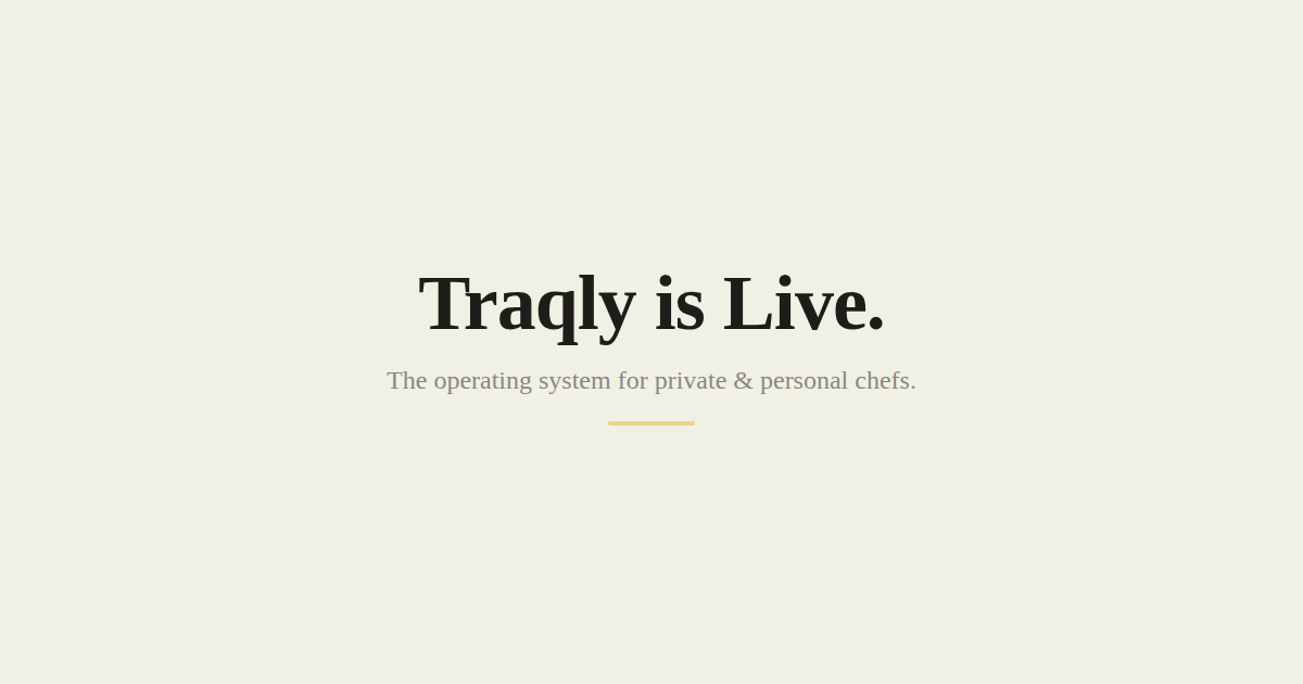Traqly is Live. Here's What We Built and Why.