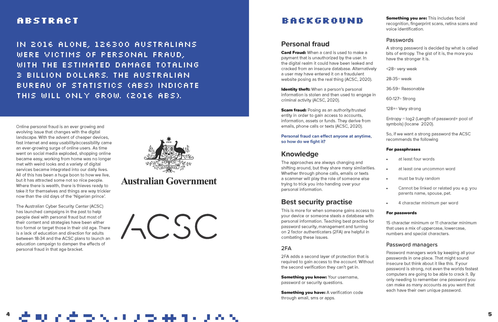 An image of The introduction for ONLIED a personal fraud campaign.