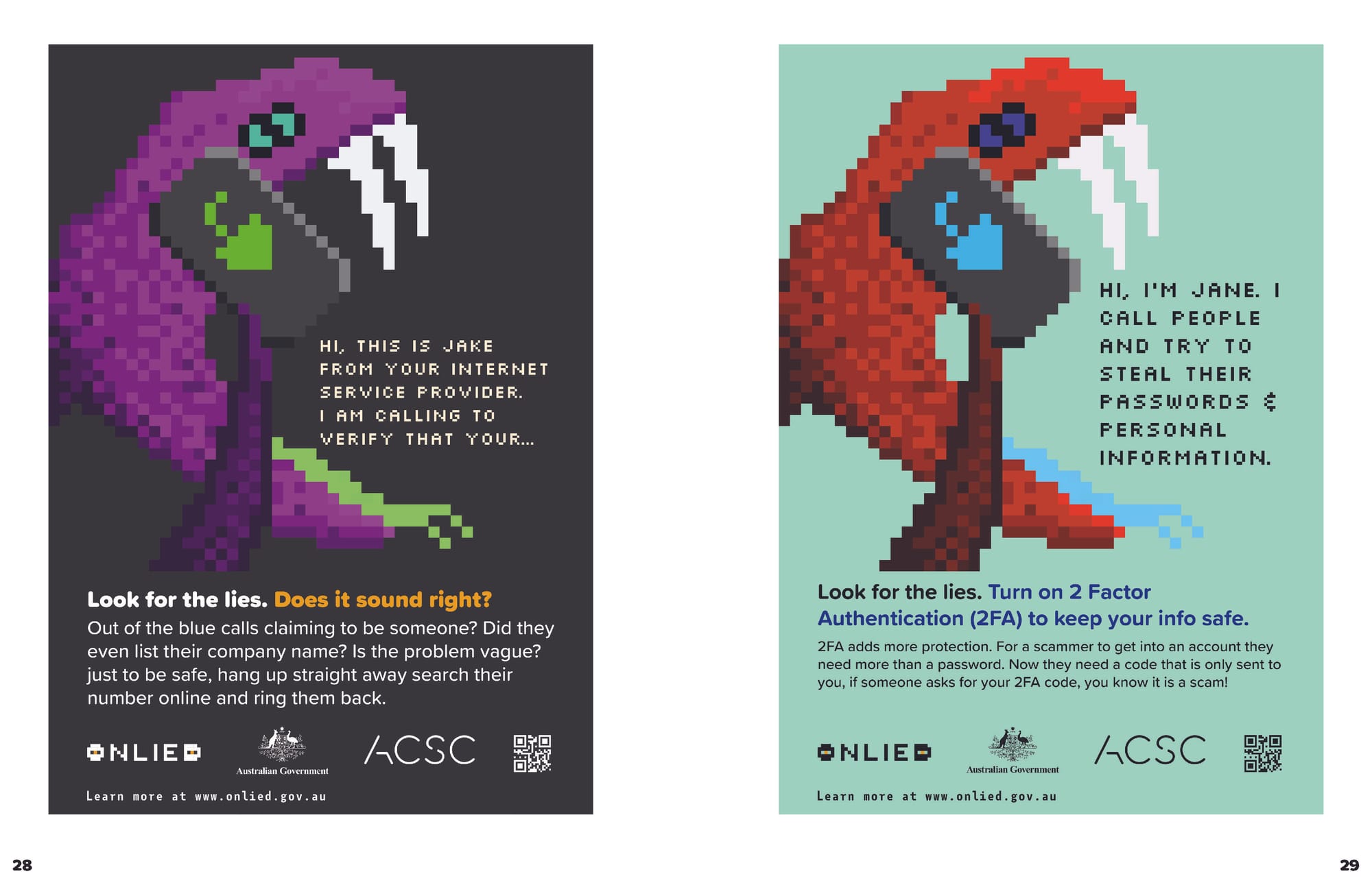 An image of two posters for the personal fraud campaign.