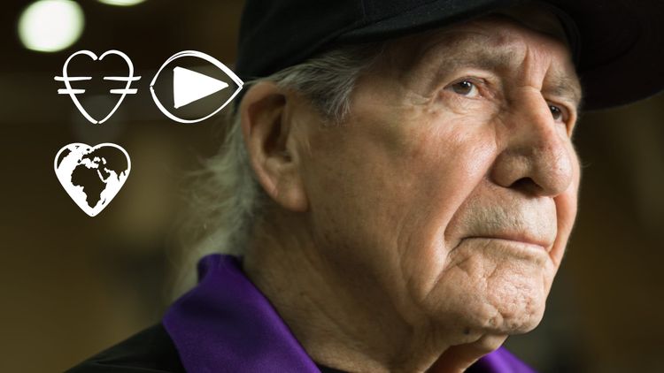 Portrait of Native American Oren Lyons