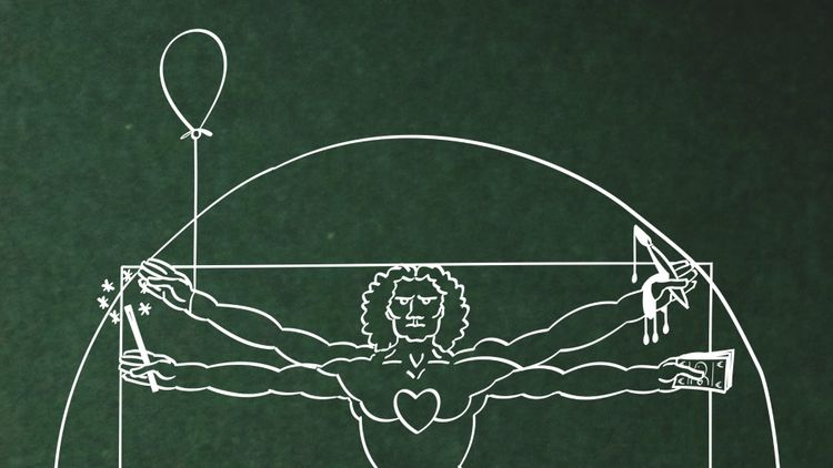 Leonardo's Vetruvius Man, bound by creative capabilities