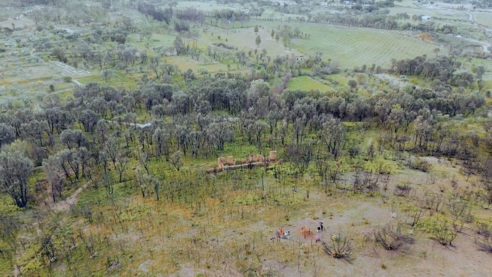 Aerial shot of the land that will be Miracle Project's first demonstration site