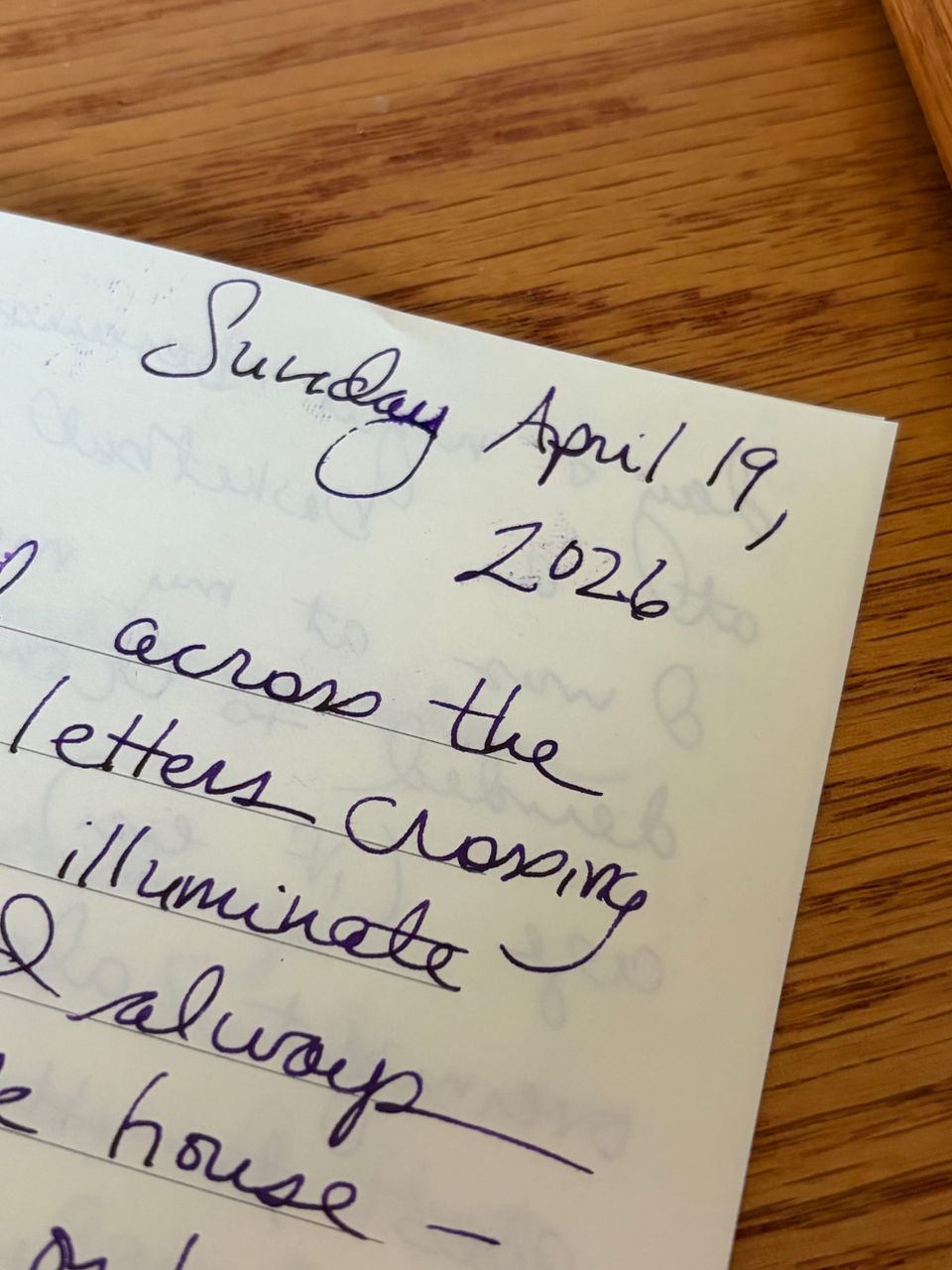 Love, Letters and Lava Trickle