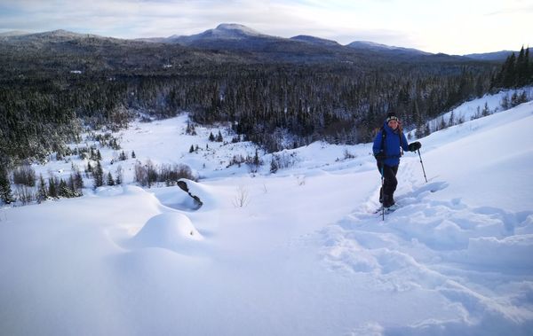 Exploration et péripéties en ski hors-piste de coulées aux Monts-Valin