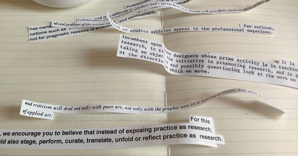 Text of Writing as Visual