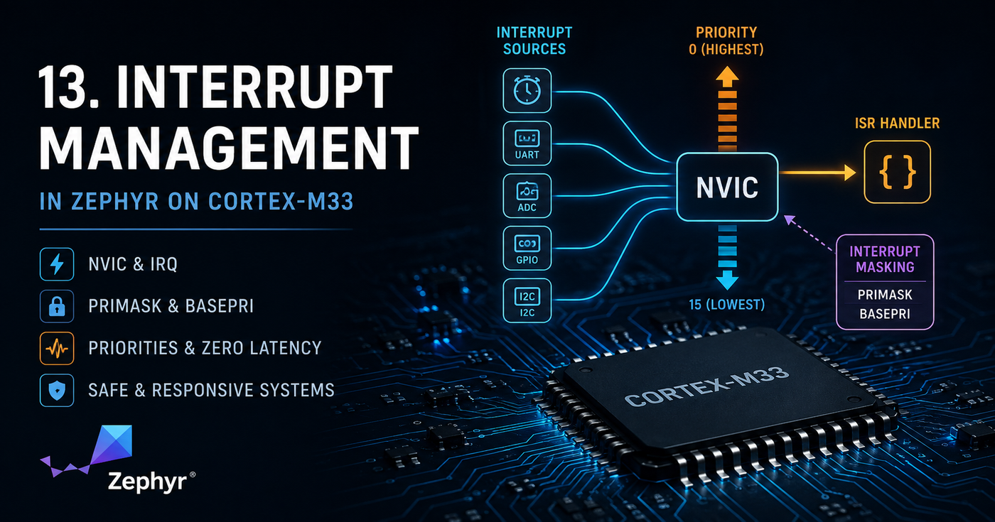 13: Interrupt Management in Zephyr RTOS
