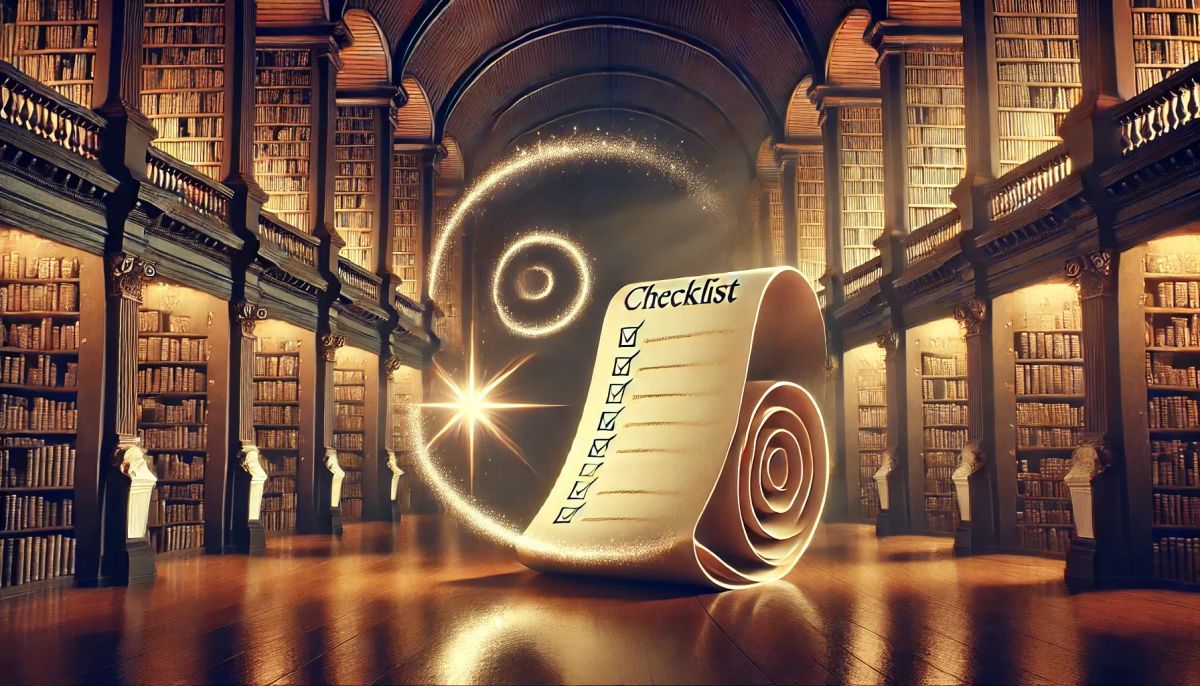 Development of lists and checklists