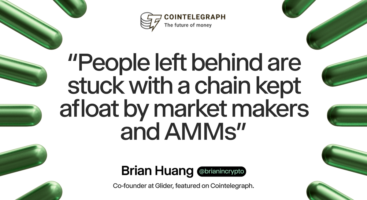 Glider in CoinTelegraph: Are TGEs becoming the end of blockchains?