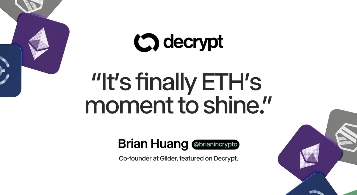 Glider in Decrypt: Ethereum hits all-time high after 4 years