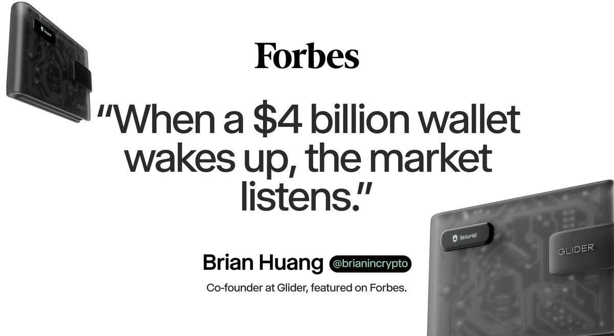 Glider in Forbes: Ether Prices Pull Back As Profit Taking Fuels Losses