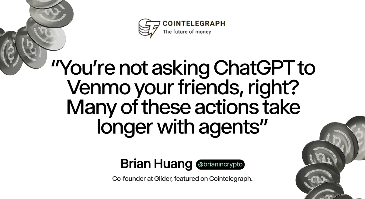 Glider in CoinTelegraph: AI agents want to handle your crypto wallet, but is it safe?