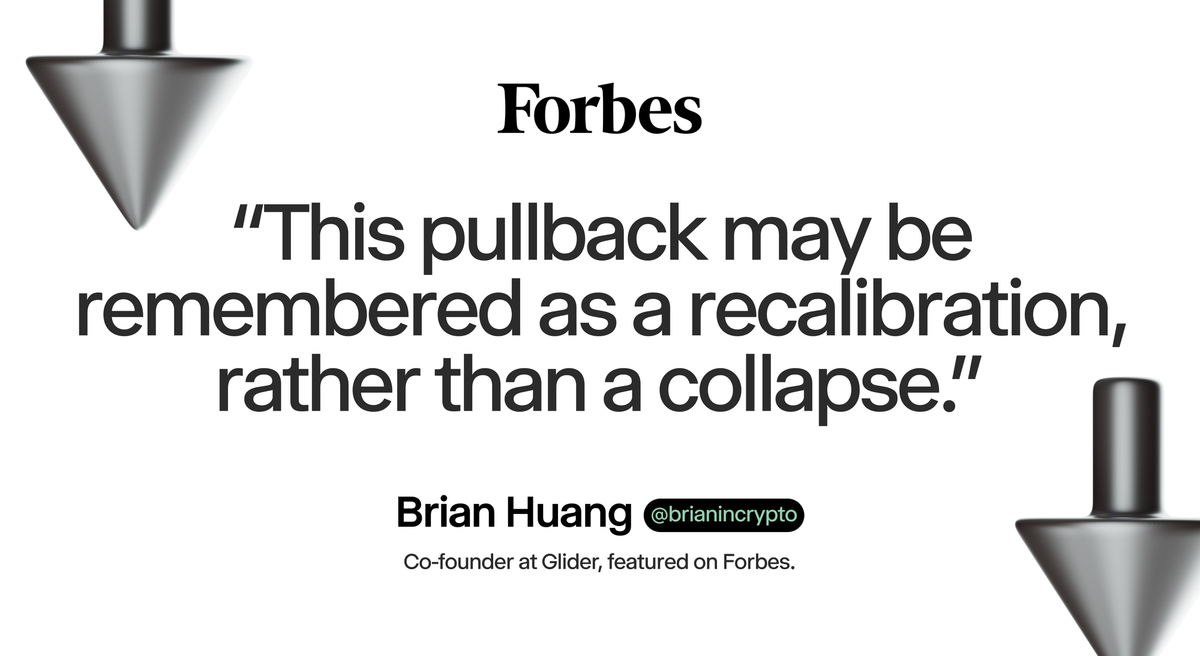 Glider in Forbes: Bitcoin Falls Below $100,000 As Market Faces 'Exhaustion'