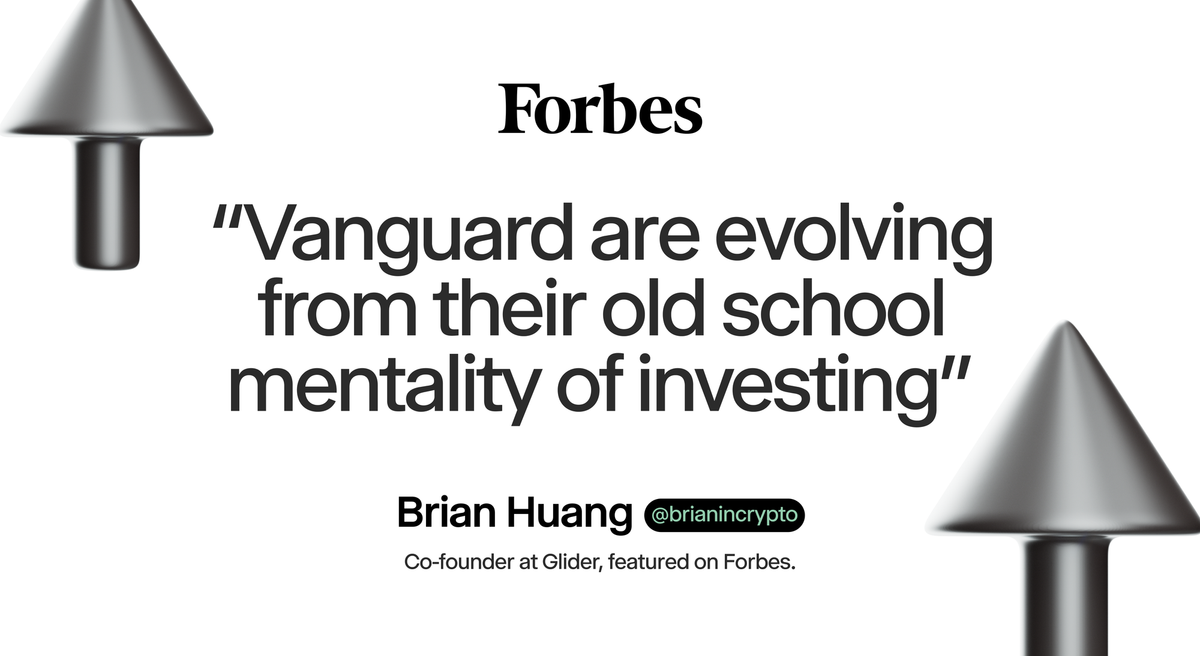 Glider in Forbes: Bitcoin Bounces Back As Vanguard Decision Opens Door To Flood Of Capital