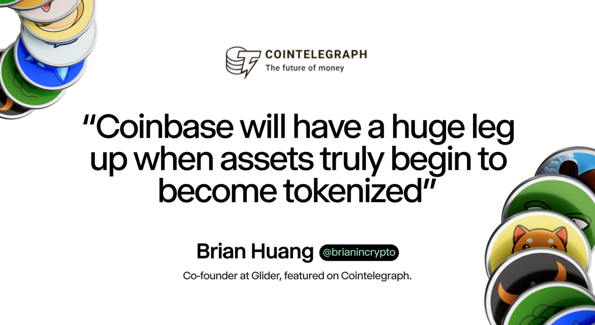 Glider in CoinTelegraph: Crypto’s 2026 investment playbook: Bitcoin, stablecoin infrastructure, tokenized assets