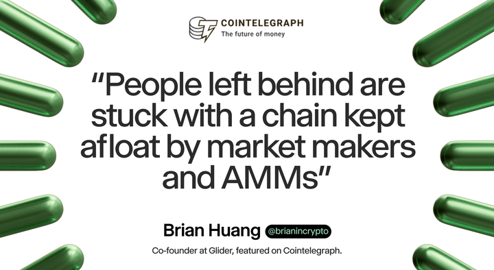 Glider in CoinTelegraph: Are TGEs becoming the end of blockchains?