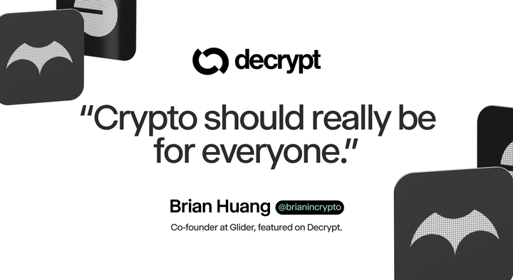 Glider in Decrypt: Glider is Creating a ‘New Paradigm’ for Automated Crypto Portfolio Management