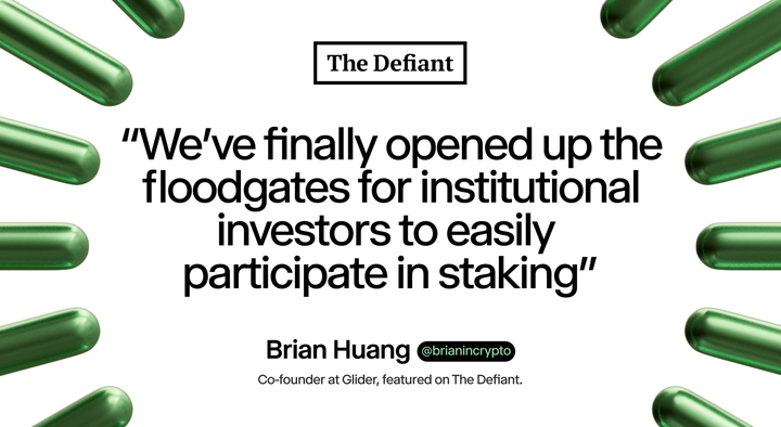 Glider in Defiant: SEC Division's View on Liquid Staking Has ‘Opened Up the Floodgates’ for Institutions