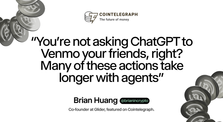 Glider in CoinTelegraph: AI agents want to handle your crypto wallet, but is it safe?