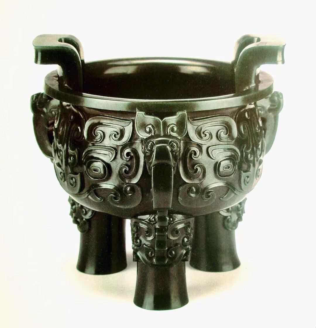 中国　玉石彫刻　双魚刻　神獣刻　根付　玉器　玉珮　2点　時代箱付　V　R7227 中国 玉石彫刻 双魚刻 神獣刻 根付 玉器 玉珮 2点 時代箱付 V R7227
