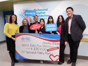 Avolta温哥华机场寰宇免税店为列治文医院筹款超过 10 万加元