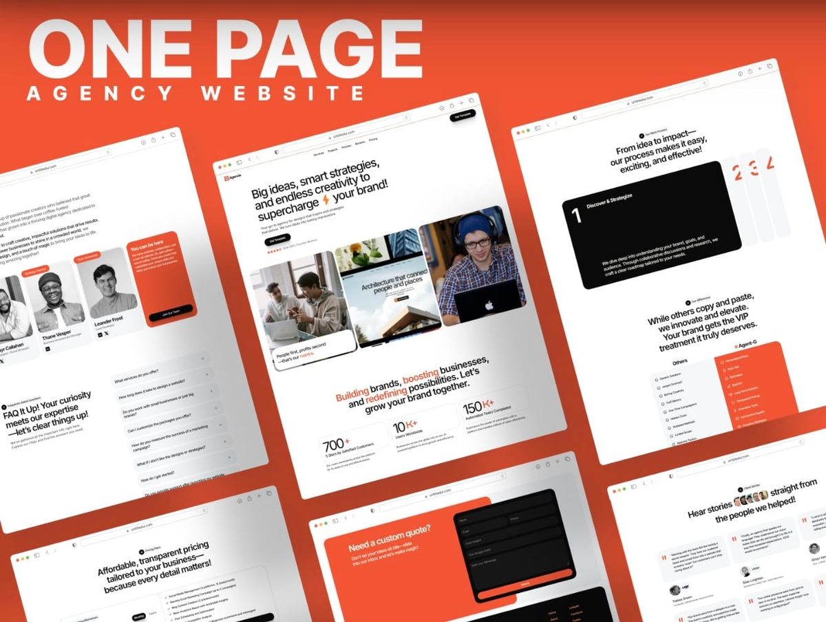 Agenium — Agency Portfolio & Agency Landing