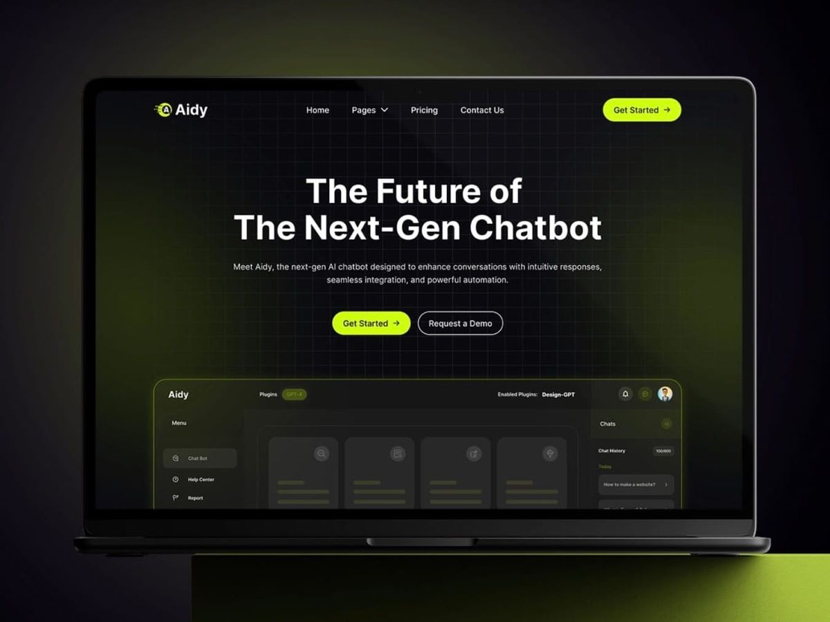 Aidy — AI Chatbot Template