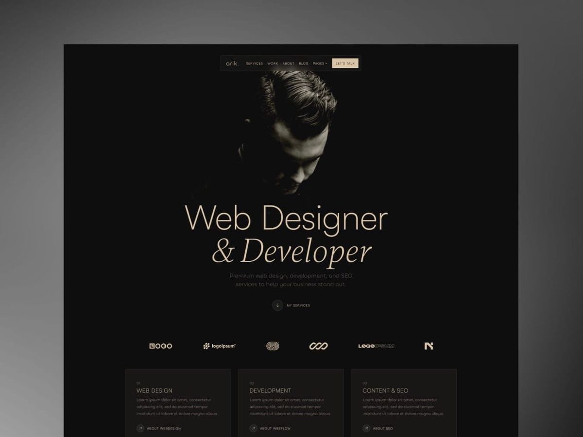 Arik — Modern Portfolio Template