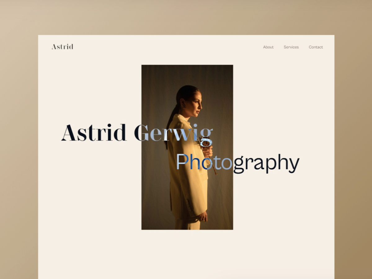 Astrid — Photography Portfolio Template
