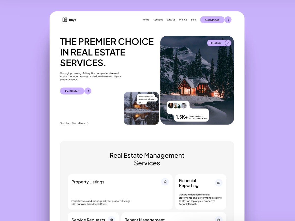 Bayt — Free Real Estate Template