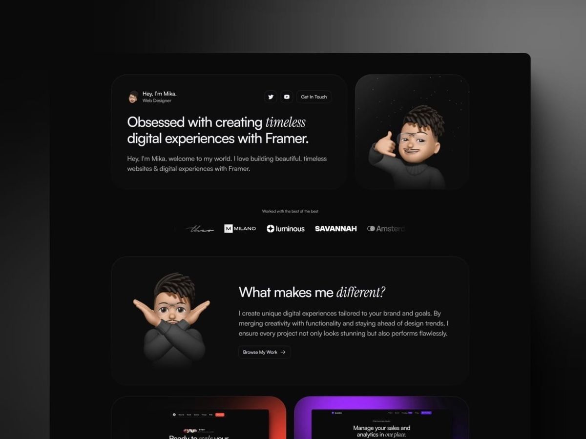 Clientele — Portfolio Template