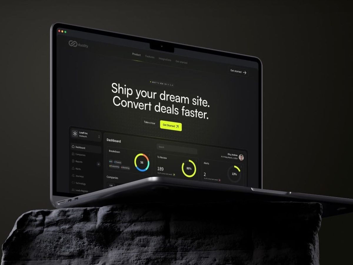 Duality — Dark SaaS Template