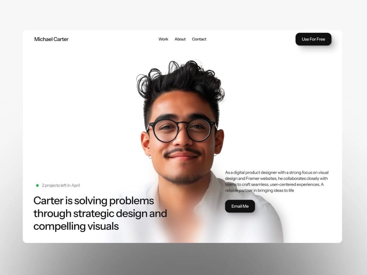 Luzia — Portfolio Template