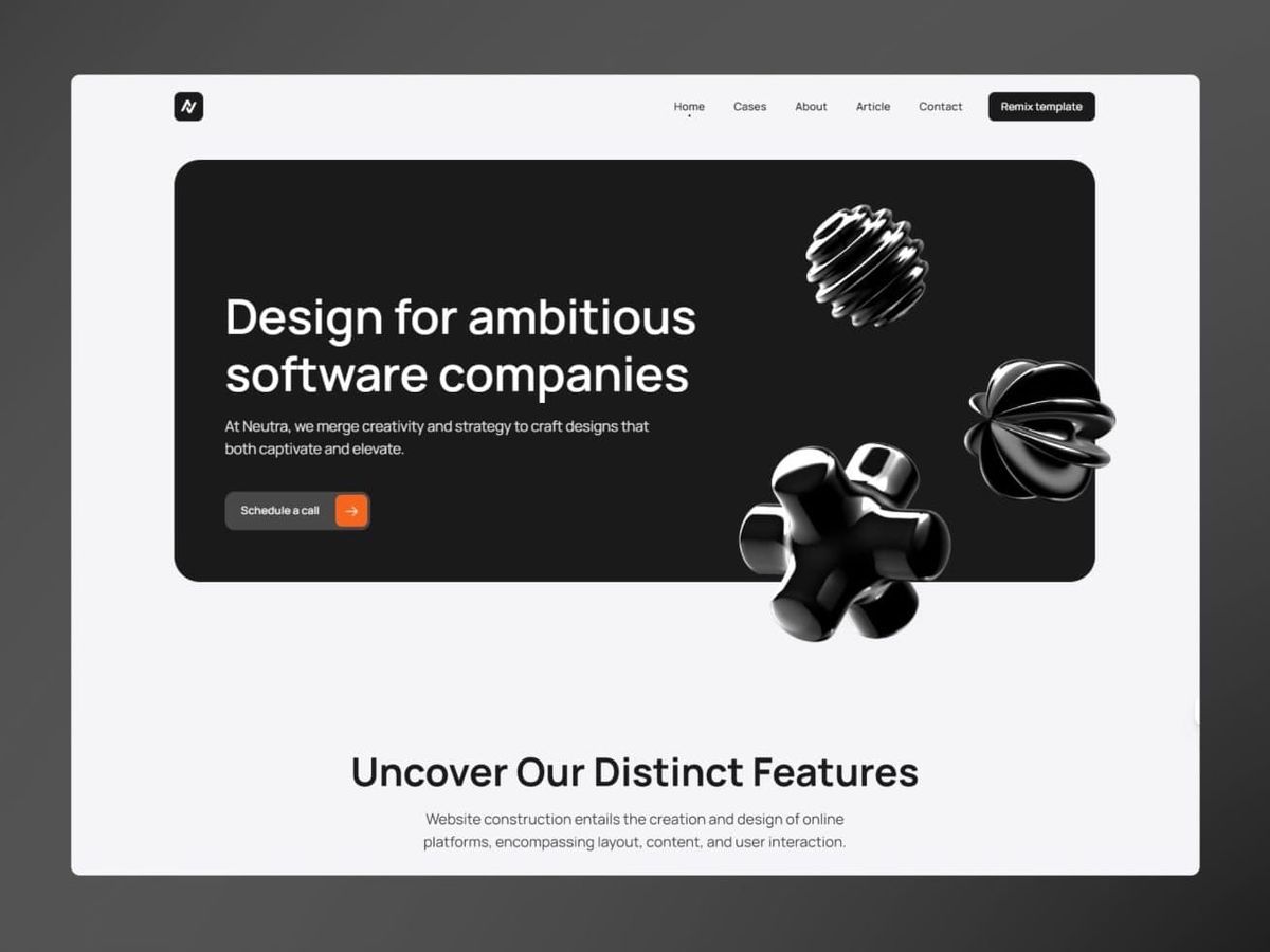 Neutra — Digital Agency Template