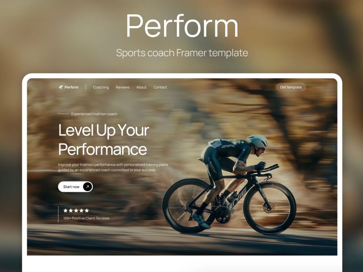 Perform — Sports Coach Template