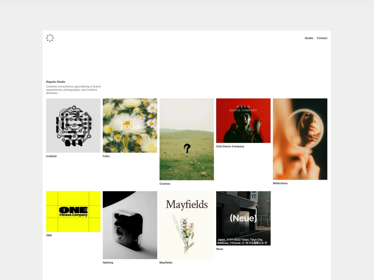 Regular — Minimalist Portfolio Template