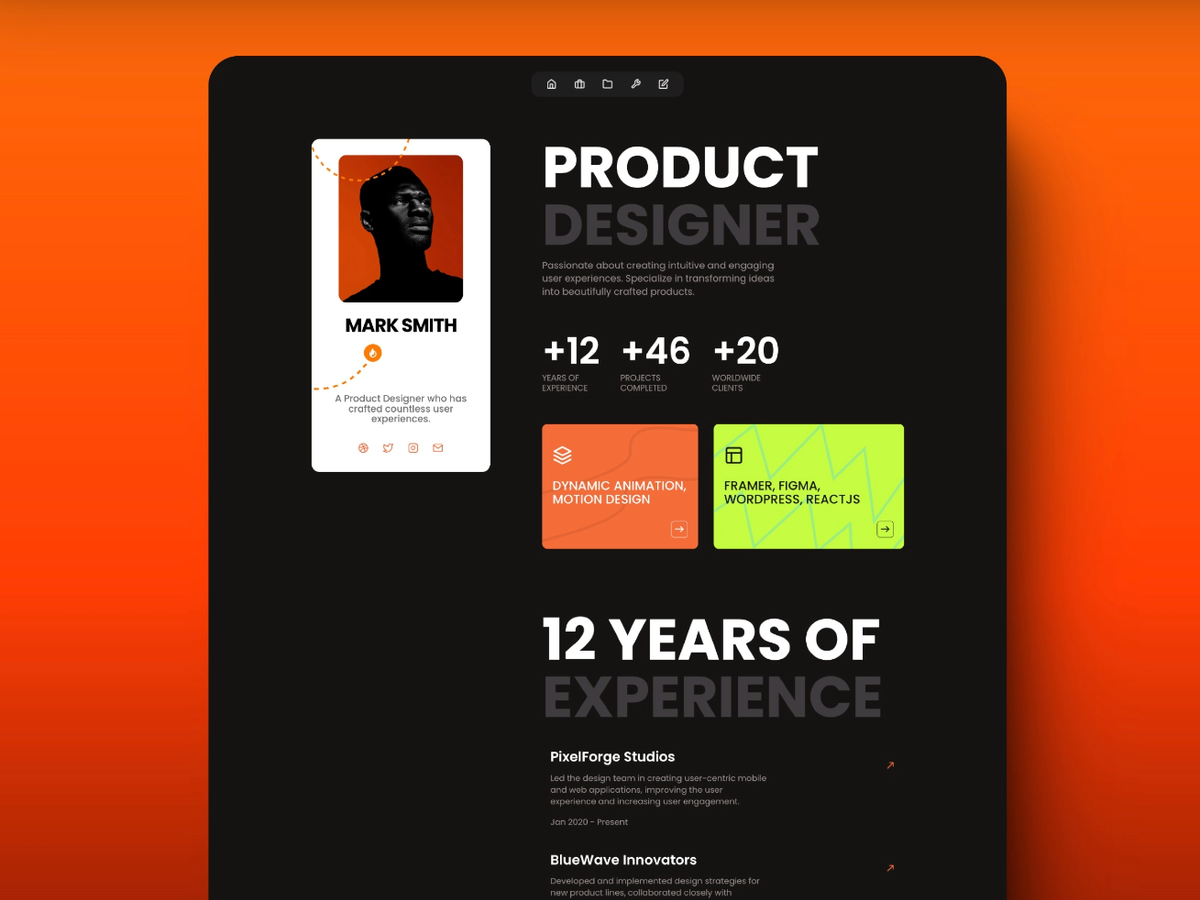 Sawad — Free Portfolio Template