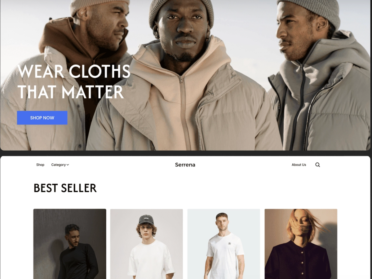 Serrena — Ecommerce Template