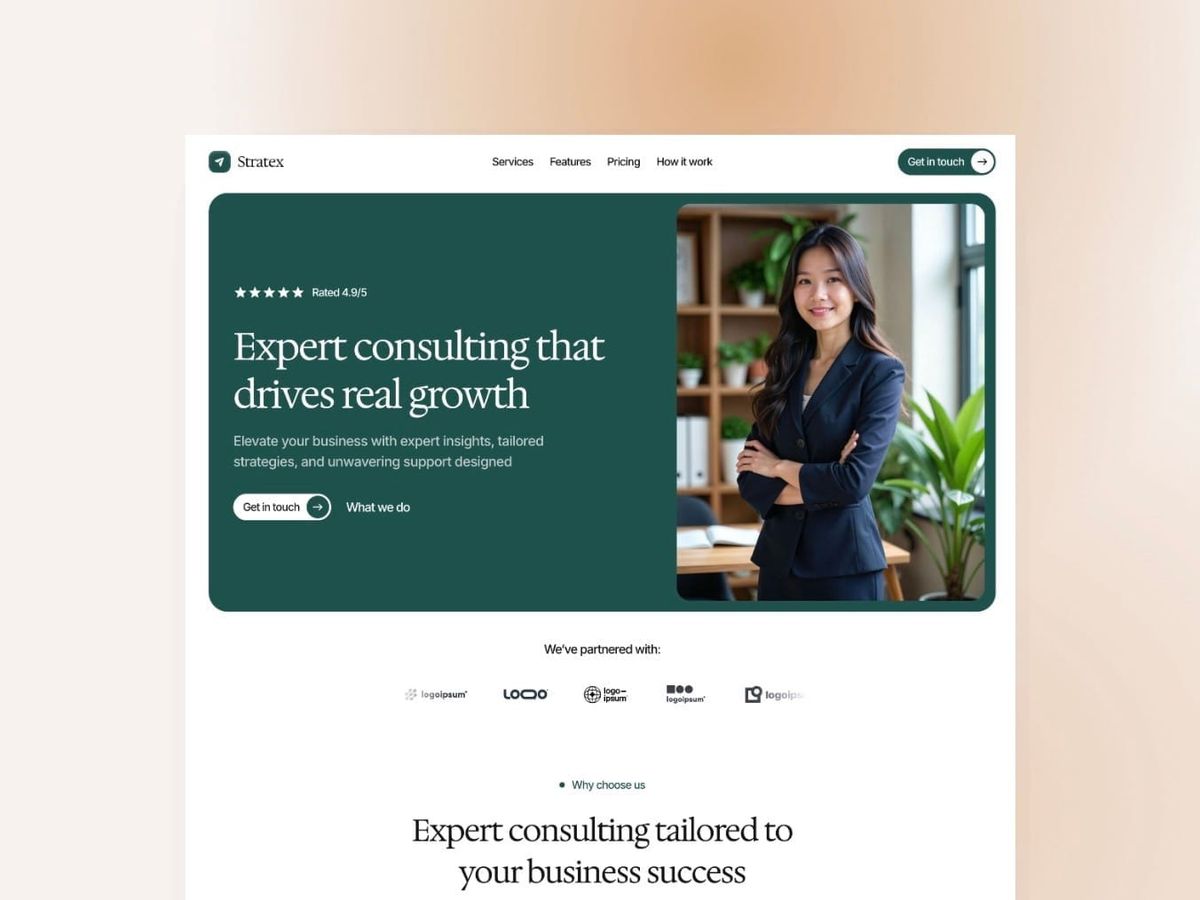 Stratex — Consulting Agency Template
