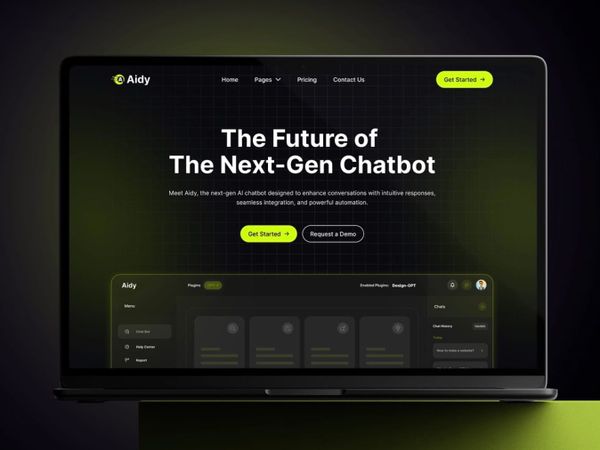 Aidy — AI Chatbot Template