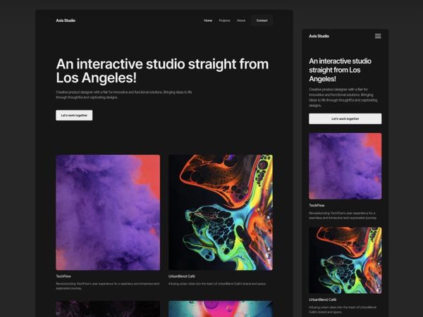 Axis - Minimal Portfolio Template