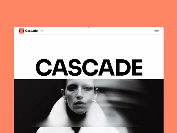 Cascade — Minimal Portfolio Website