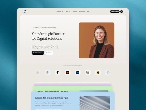 Athos 2.0 — Framer Portfolio Template