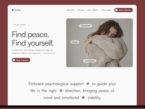 Mindify — Online Psychologist Template