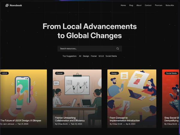 Newsbook — Personal Blog Template