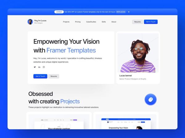 Prismora — Free Framer Creative Portfolio