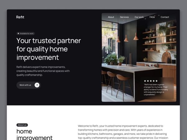Refit — Construction & Renovation Template
