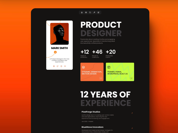Sawad — Free Portfolio Template