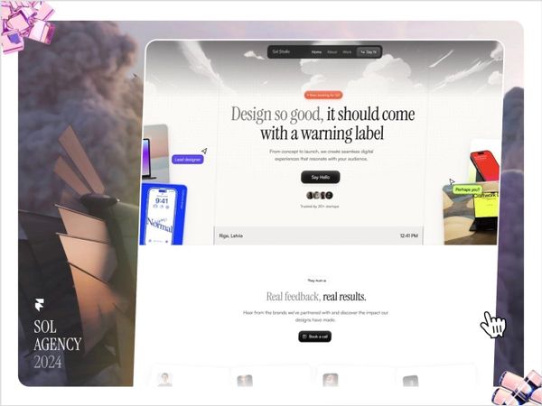 Sol — Free Portfolio / Agency Template